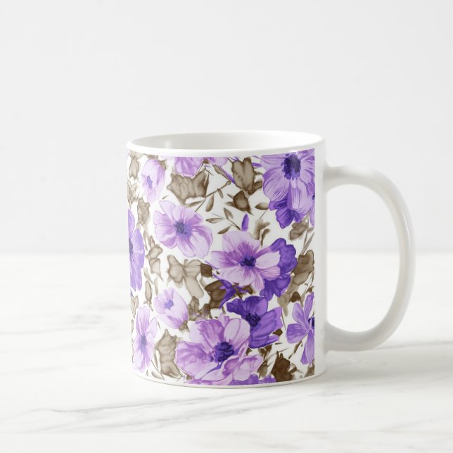 Special Purple Flowers Mug (Right)