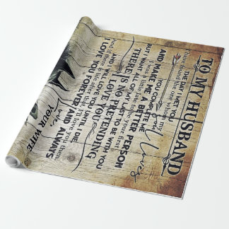 Special Quotes To My Husband | Gift For Man | Wrapping Paper