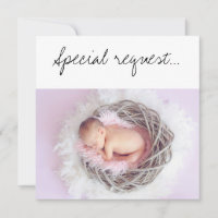 Special Request Be My GodParent Baby in a Nest