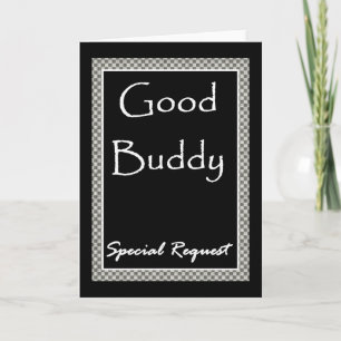 SPECIAL REQUEST Invitation w/ Chequerboard Border