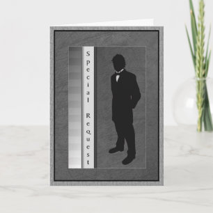 Special Request Wedding Groom Invitation