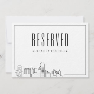 Special Reserved Seat   Baltimore Wedding  Invitation