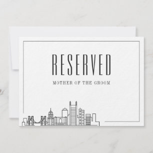 Special Reserved Seat   Pittsburgh Wedding  Invitation