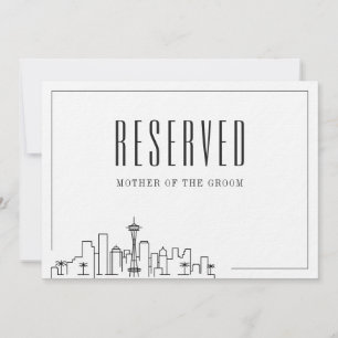 Special Reserved Seat   Seattle Wedding  Invitation