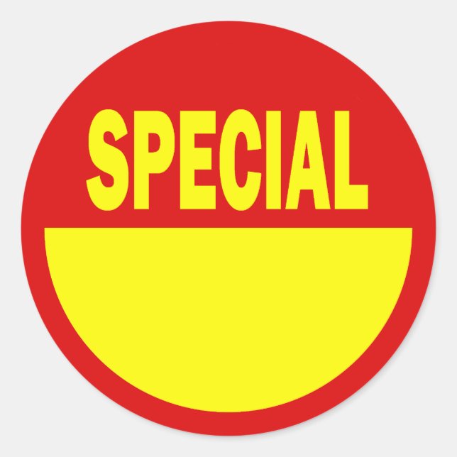 Special Retail Sales Stickers (Front)