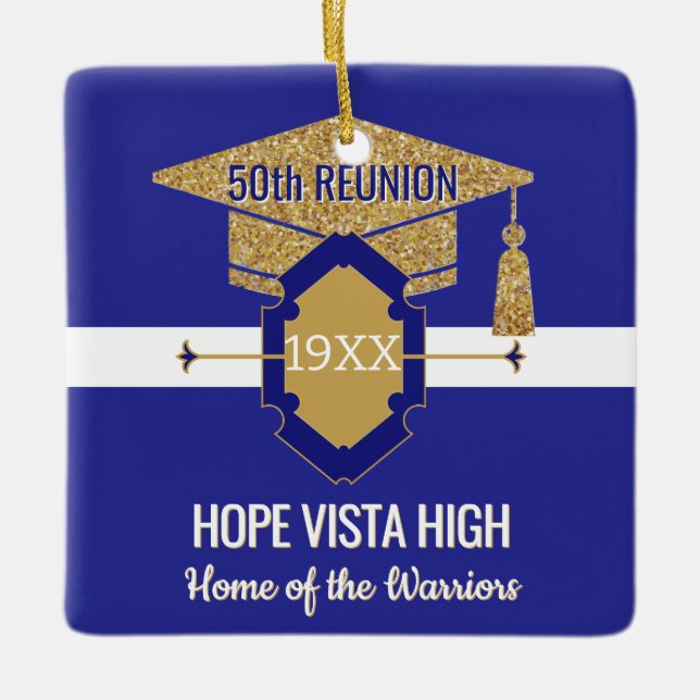 Special Reunion!  50th class reunion  Ceramic Ornament (Front)