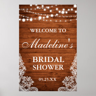 Special - Rustic Bridal Shower 20x30 Poster