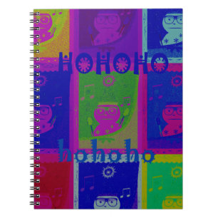 Special  Santa HoHoho Pop Art colours Notebook