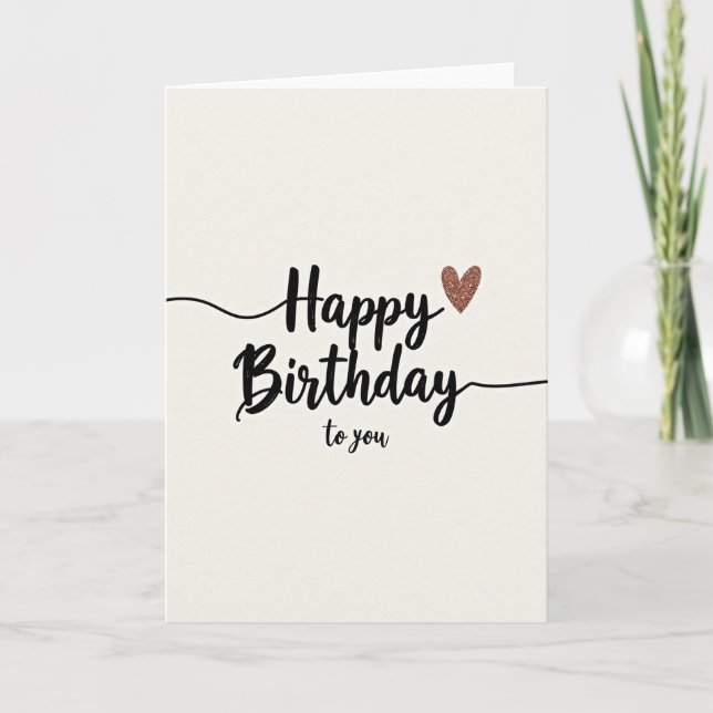 Special Scripted Heart Card (Front)