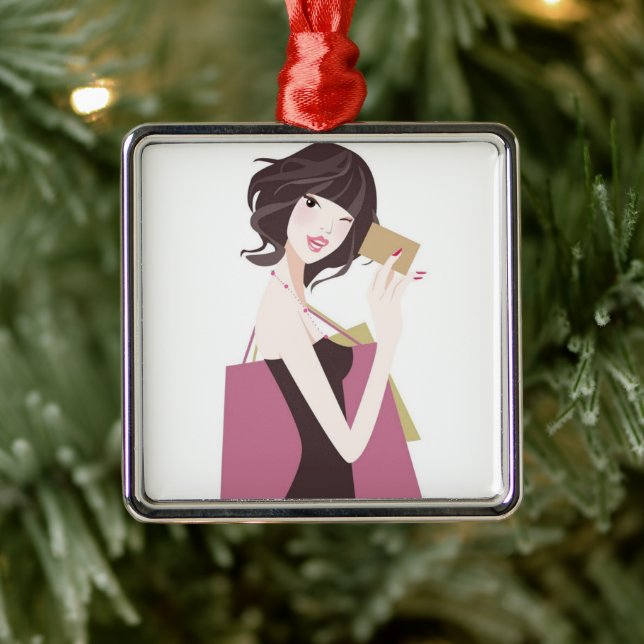 ****SPECIAL SHOPPING LADY****  CHRISTMAS ORNAMENT (Tree)