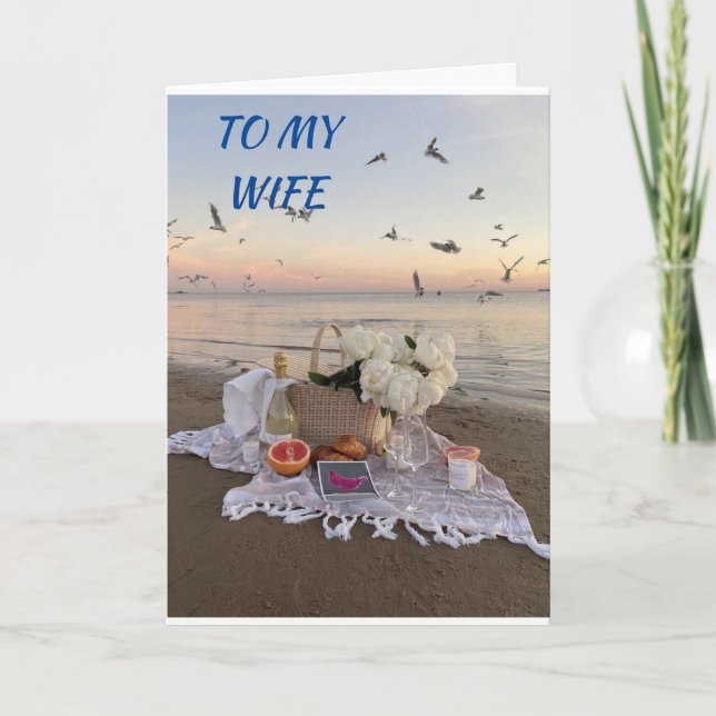 *SPECIAL SISTER* BIRTHDAY BEACH GREETINGS   CARD (Front)