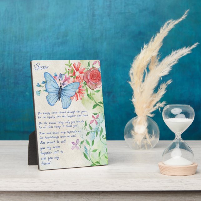 Special Sister, Friend Poem Plaque (Side)
