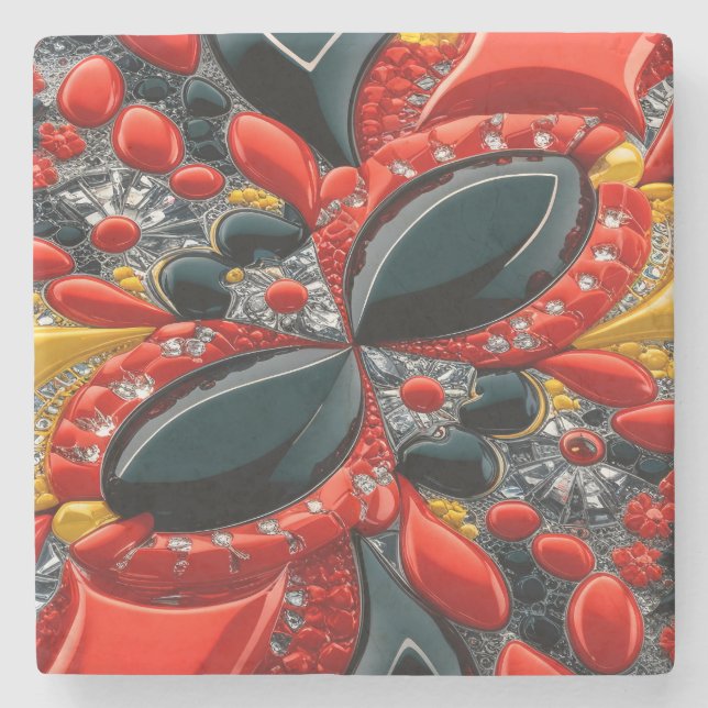 Special stone coaster with Germany Colours (Front)