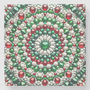 Special stone coaster with Italian Colours