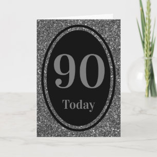 Special stylish by year birthday card 90th