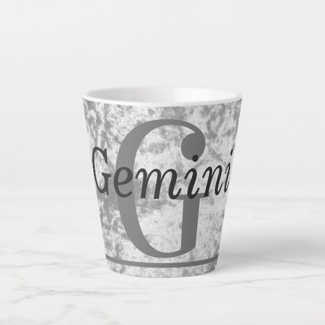 Special stylish Gemini star sign mug cup gift  (Front)