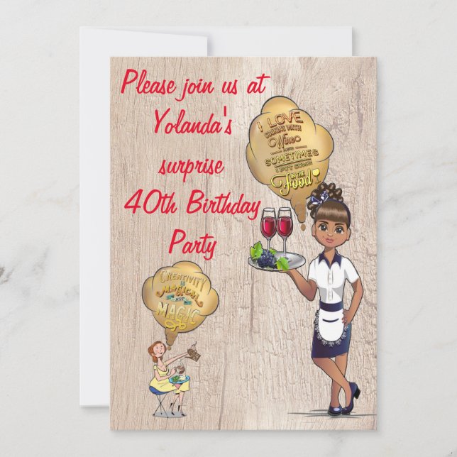 Special Surprise 40th Birthday Party  Invitation (Front)
