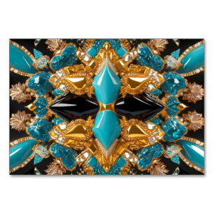 Special table card with Bahamas Colours