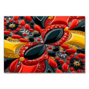 Special table card with Germany Colours