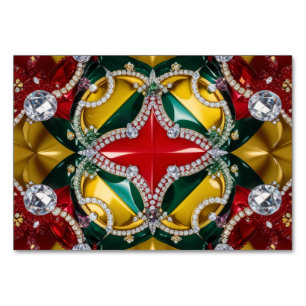 Special table card with Los Angeles Colours