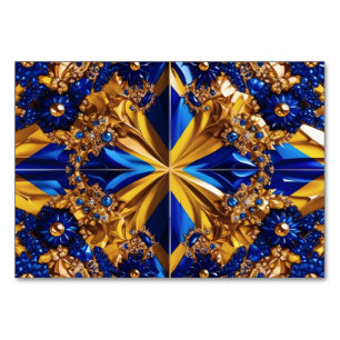 Special table card with Sweden Colours