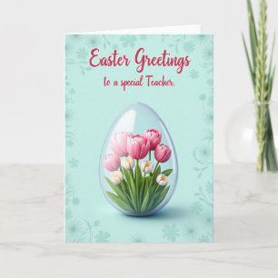 Special Teacher Easter Card