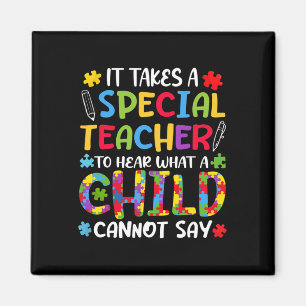 Special Teacher To Hear Child Autism Awareness Aut Magnet