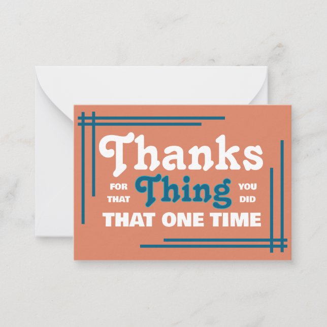Special Thank You Card (Front)
