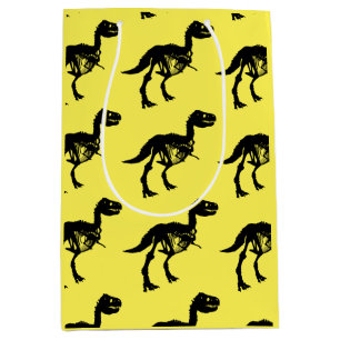 Special unique dinosaur skeleton gift bag