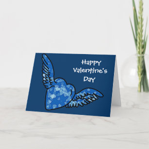 special Valentine in Blue Holiday Card