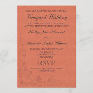 Special Vineyard Wedding Invitations