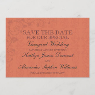 Special Vineyard Wedding Save The Date