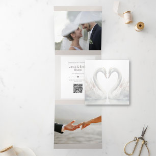 Special Wedding Add Photo Tri-Fold Announcement
