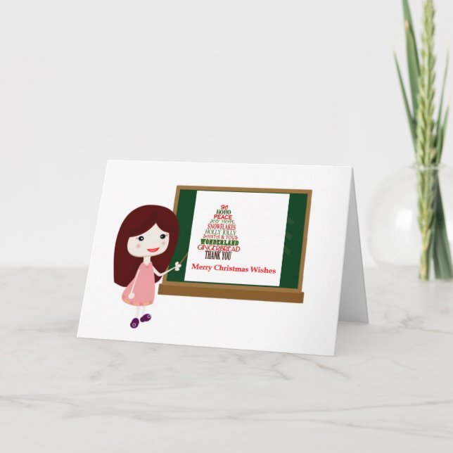 SPECIAL WISHES FOR A SPECIAL **TEACHER** CARD (Front)