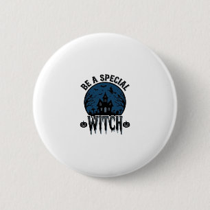 Special Witch Halloween Vintage Engraving Design_1 6 Cm Round Badge