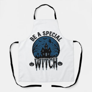 Special Witch Halloween Vintage Engraving Design_1 Apron