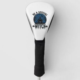 Special Witch Halloween Vintage Engraving Design_1 Golf Head Cover