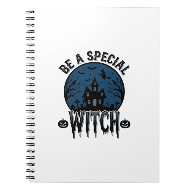 Special Witch Halloween Vintage Engraving Design_1 Notebook (Front)