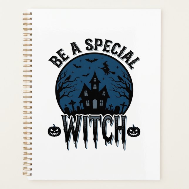 Special Witch Halloween Vintage Engraving Design_1 Planner (Front)