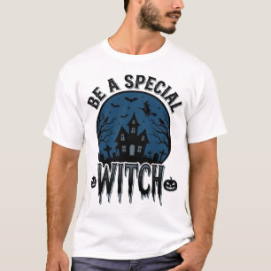 Special Witch Halloween Vintage Engraving Design_1 T-Shirt