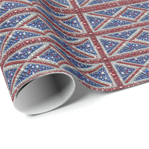 Special wrapping paper with British Colours
