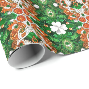 Special wrapping paper with Ireland Colours