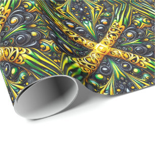 Special wrapping paper with Jamaican Colours
