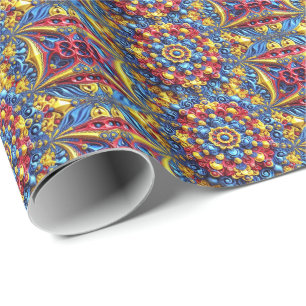 Special wrapping paper with Romanian Colours