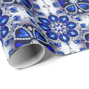 Special wrapping paper with White Blue Colours