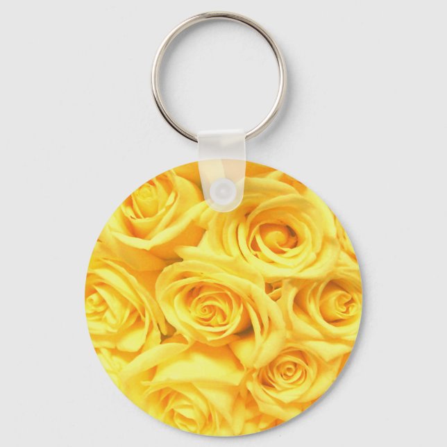 Special Yellow Roses Key Ring (Front)