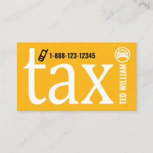 Special Yellow Taxi Letter-i Signage Ride Share Business Card