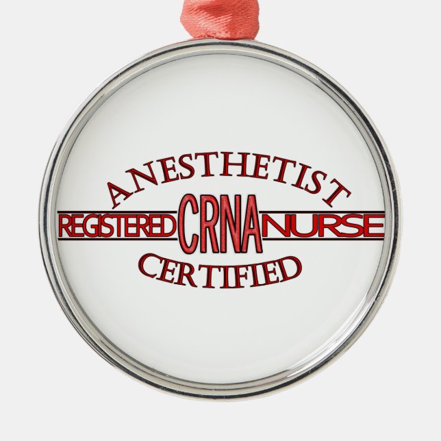 SPECIALIST CRNA LOGO METAL TREE DECORATION (Front)