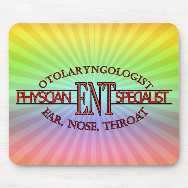 SPECIALIST ENT Otolaryngology Ear Nose Throat LOGO Mouse Mat (Front)