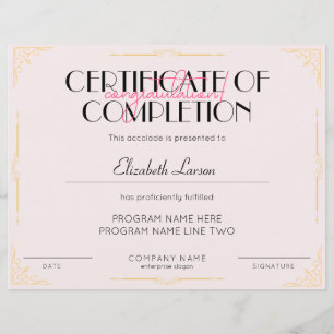 Specialist in Beauty Certificate of Completion